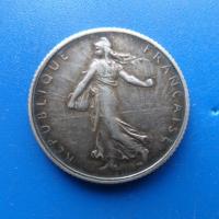 1 francs argent 1918 semeuse