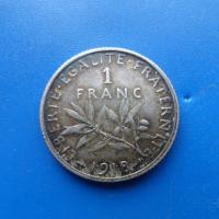 1 francs argent 1918