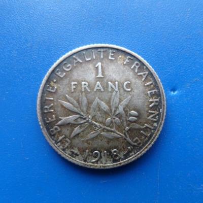 1 francs argent 1918