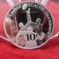 10 francs argent 1999 rugby