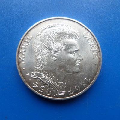 100 francs argent 1984 marie curie 1