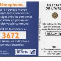 Carte telephonique 3672 1 