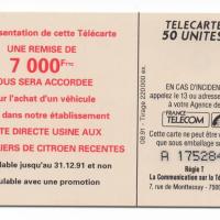 Carte telephonique citroen rouen 1