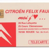 Carte telephonique citroen rouen