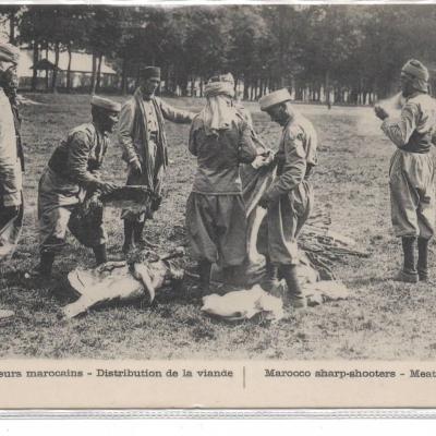 Cpa guerre tirailleurs marocains 1