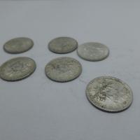 Lot 6 monnaies de 50 cts argent 3 