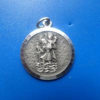 Medaille st christophe argent